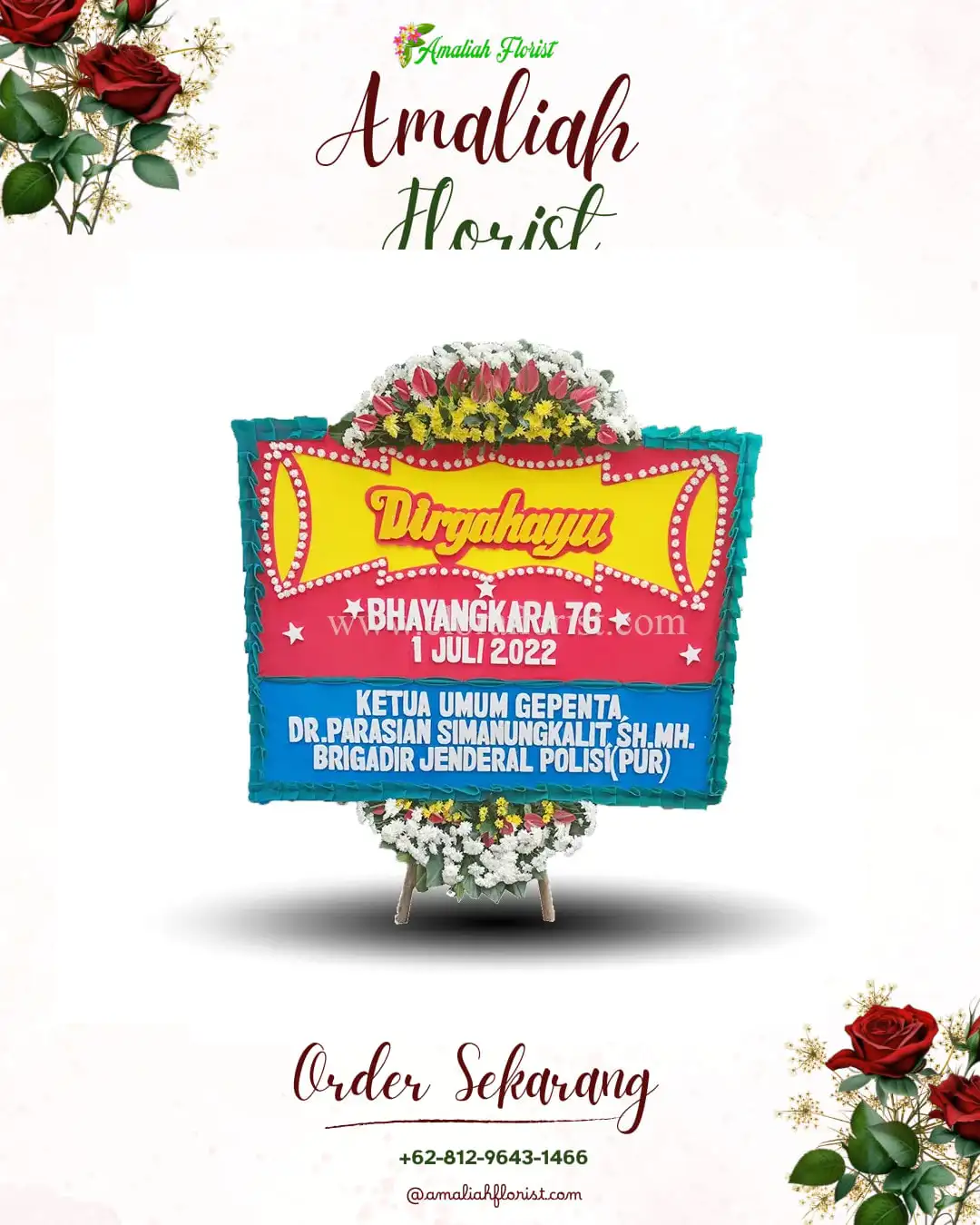 Papan Bunga HUT Ulang Tahun Leuser